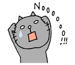 Cat's sharp eyes sticker #12152796