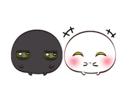 Summer couple articles - Black & White sticker #12152880