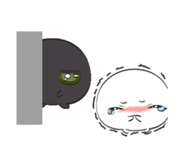 Summer couple articles - Black & White sticker #12152884