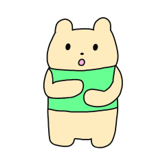 The sticker of "a kuma-san".