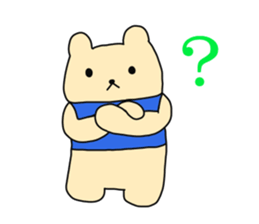 The sticker of "a kuma-san". sticker #12153026