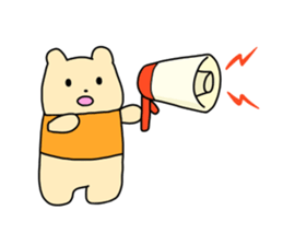 The sticker of "a kuma-san". sticker #12153030