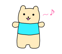 The sticker of "a kuma-san". sticker #12153032