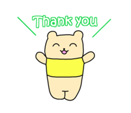 The sticker of "a kuma-san". sticker #12153034