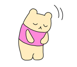 The sticker of "a kuma-san". sticker #12153036