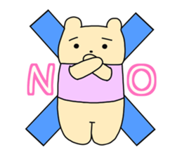 The sticker of "a kuma-san". sticker #12153040