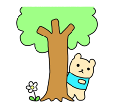 The sticker of "a kuma-san". sticker #12153042