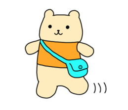 The sticker of "a kuma-san". sticker #12153044