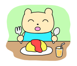 The sticker of "a kuma-san". sticker #12153052