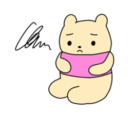 The sticker of "a kuma-san". sticker #12153054