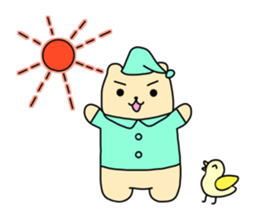 The sticker of "a kuma-san". sticker #12153058