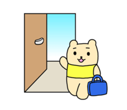 The sticker of "a kuma-san". sticker #12153060