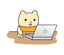 The sticker of "a kuma-san". sticker #12153064