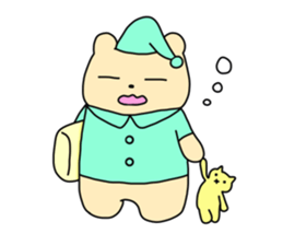 The sticker of "a kuma-san". sticker #12153070