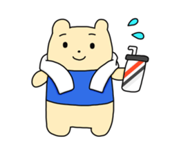 The sticker of "a kuma-san". sticker #12153078