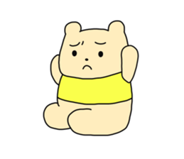 The sticker of "a kuma-san". sticker #12153083