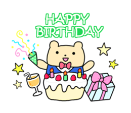 The sticker of "a kuma-san". sticker #12153090