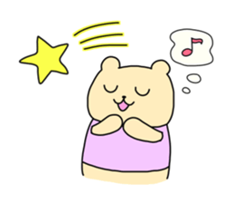 The sticker of "a kuma-san". sticker #12153093