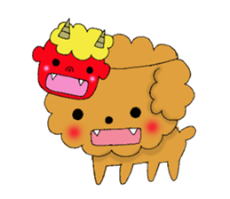 My toy poodle RAMUchan2 annual events sticker #12153145