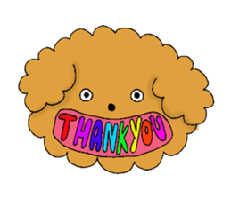 My toy poodle RAMUchan2 annual events sticker #12153150