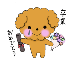 My toy poodle RAMUchan2 annual events sticker #12153152