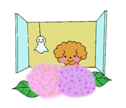 My toy poodle RAMUchan2 annual events sticker #12153161