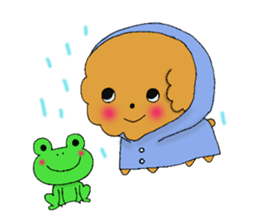 My toy poodle RAMUchan2 annual events sticker #12153162