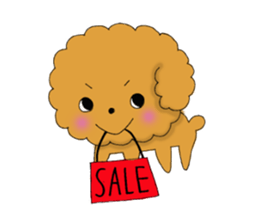 My toy poodle RAMUchan2 annual events sticker #12153165
