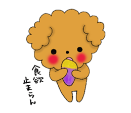 My toy poodle RAMUchan2 annual events sticker #12153173