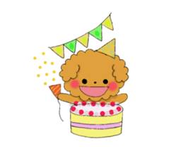 My toy poodle RAMUchan2 annual events sticker #12153178