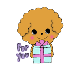 My toy poodle RAMUchan2 annual events sticker #12153180