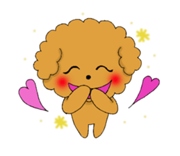 My toy poodle RAMUchan2 annual events sticker #12153181