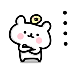 Small polite bear 3 sticker #12153884