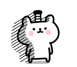 Small polite bear 3 sticker #12153885