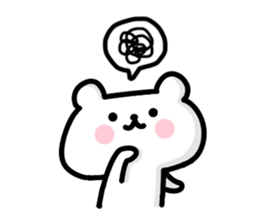 Small polite bear 3 sticker #12153892