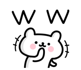 Small polite bear 3 sticker #12153908