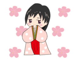 Heian girl sticker #12153928