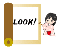 Heian girl sticker #12153929