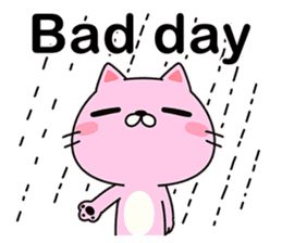 Pink cat kappa sticker #12154343