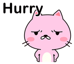 Pink cat kappa sticker #12154346