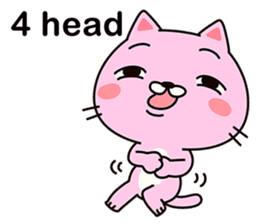 Pink cat kappa sticker #12154364