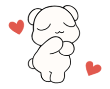 soft bear Sticker move sticker #12154405