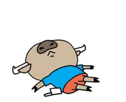 nong-buff and look-chin sticker #12154426