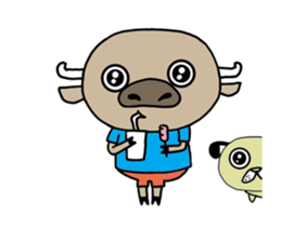 nong-buff and look-chin sticker #12154429