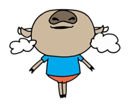 nong-buff and look-chin sticker #12154435