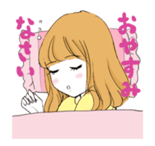 a pleasant,popular girl (animation) sticker #12155289