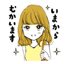 a pleasant,popular girl (animation) sticker #12155298