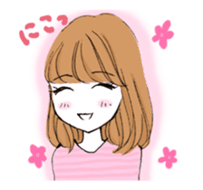 a pleasant,popular girl (animation) sticker #12155305