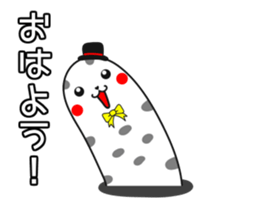 Stylish spotted garden eel sticker #12155710