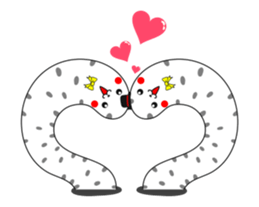 Stylish spotted garden eel sticker #12155713